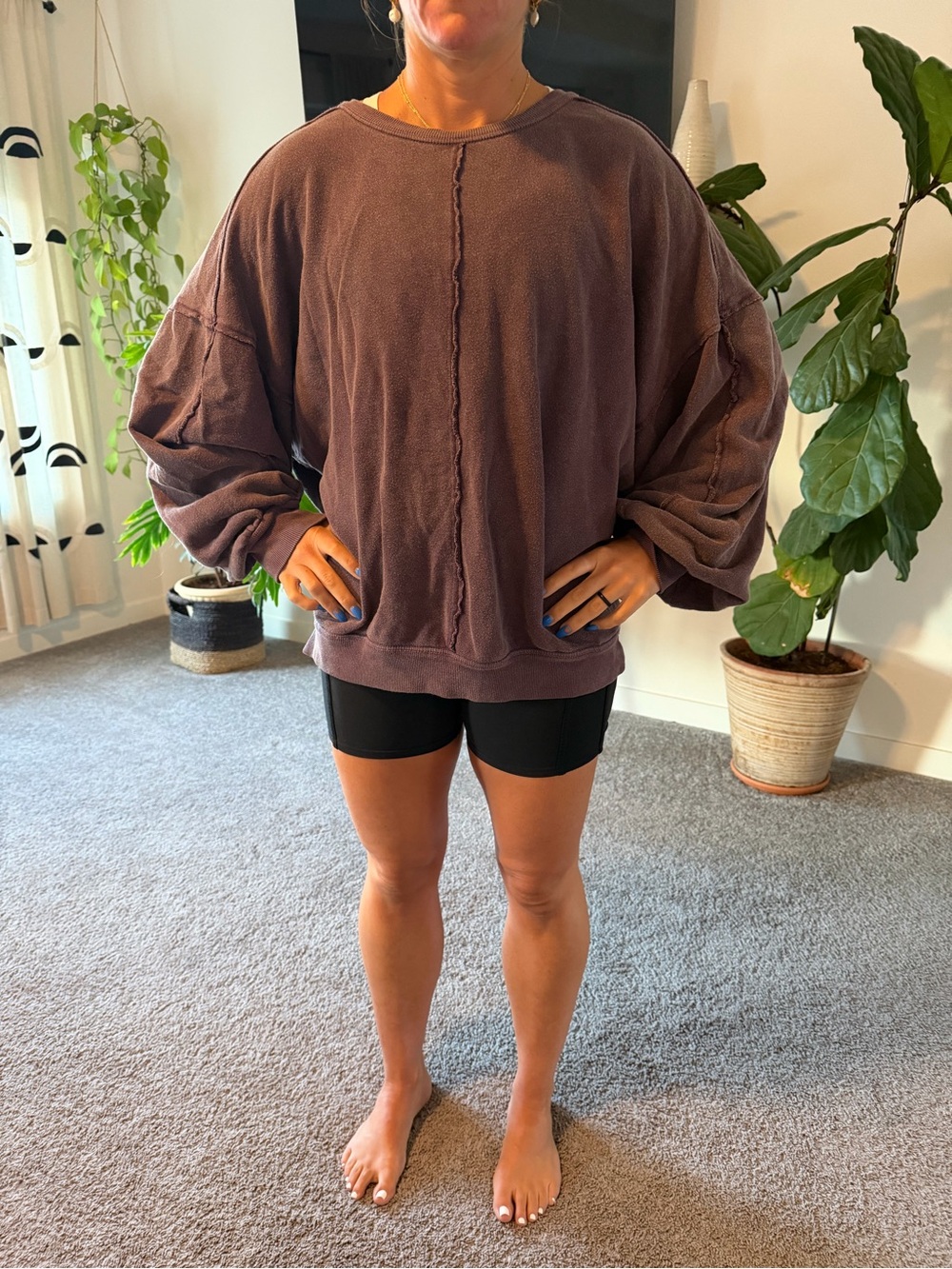 Free people oversized sweatshirt